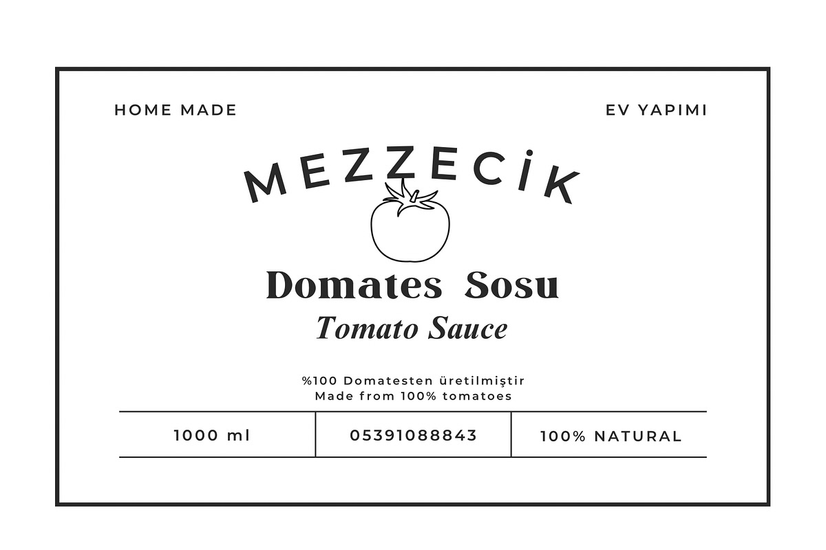 Mezzecik Domates Sosu - Kavanoz İçinde